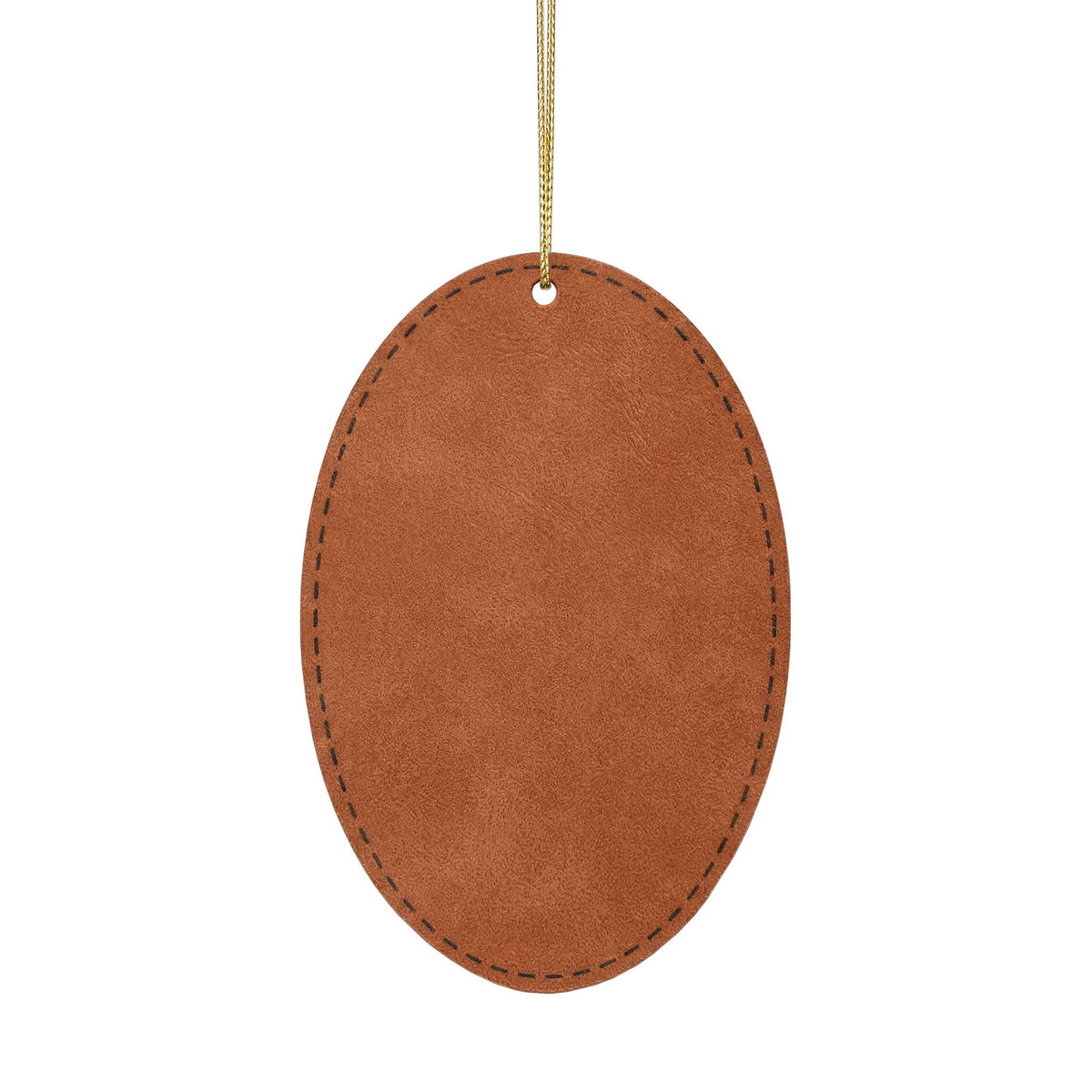 Back of the leatherette memorial ornament
