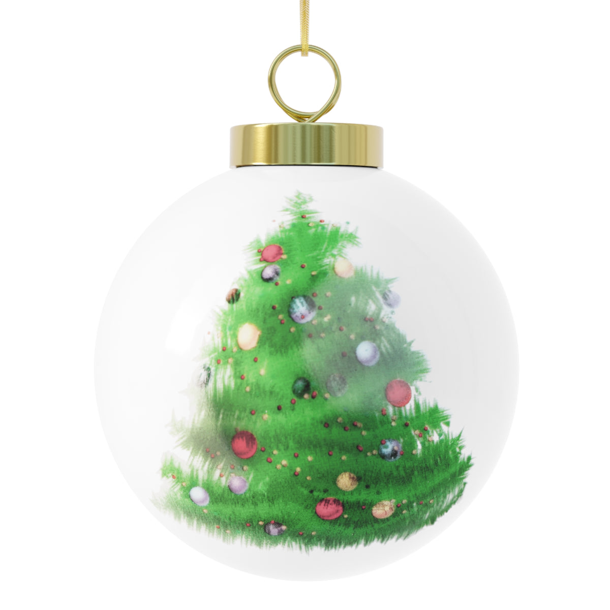 Back of the Tree version: a decorated Christmas tree