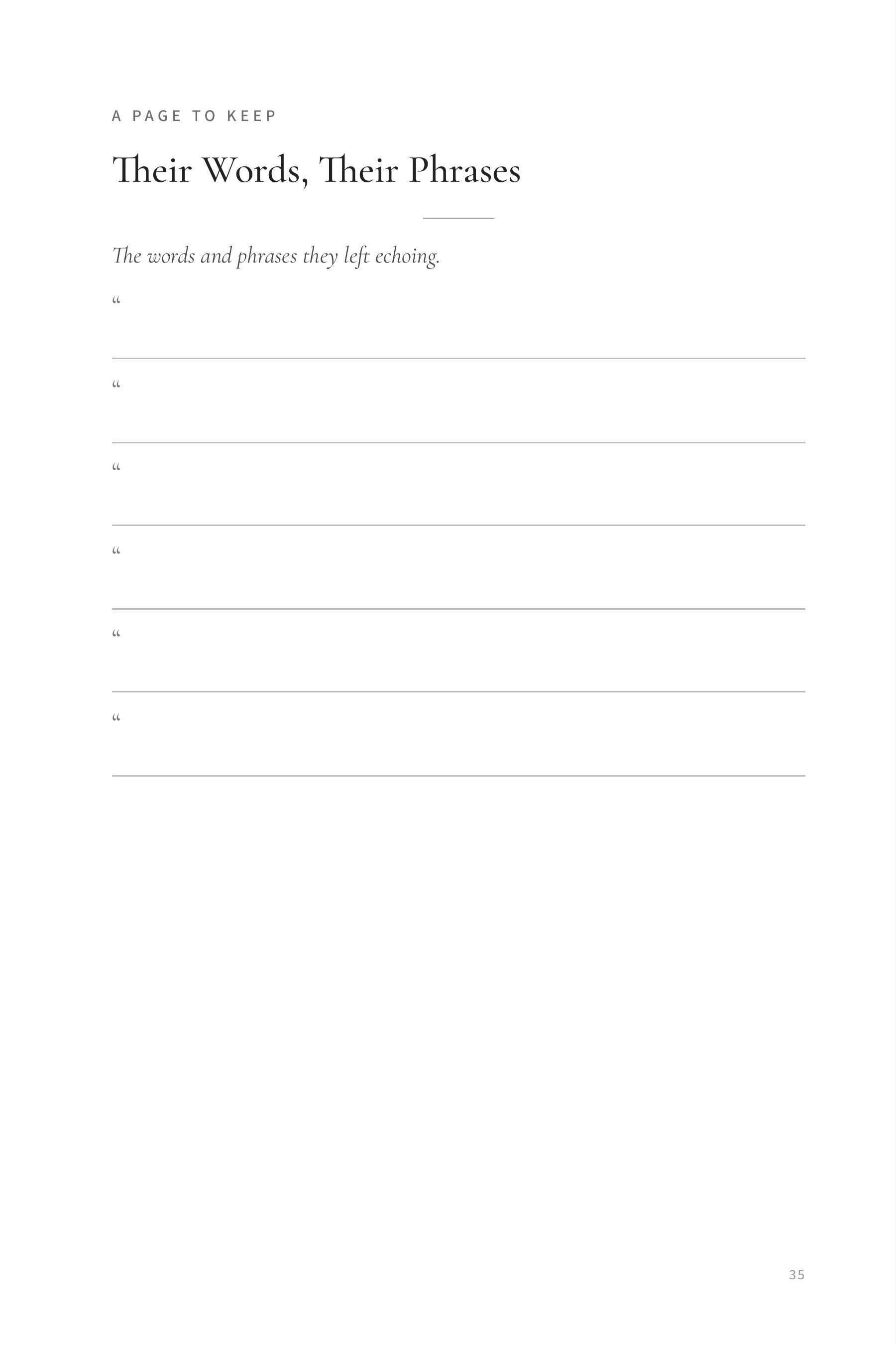 Still With Me interior, Section III divider page — The Little Things