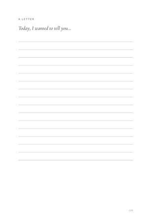 Interior de Still With Me, página de carta hacia el final del diario